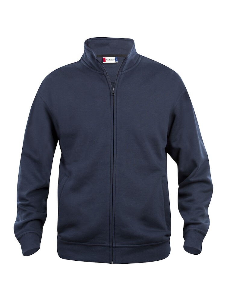 Basic Men's Cardigan with Zipper and Ribbed Hem | J.A.K.